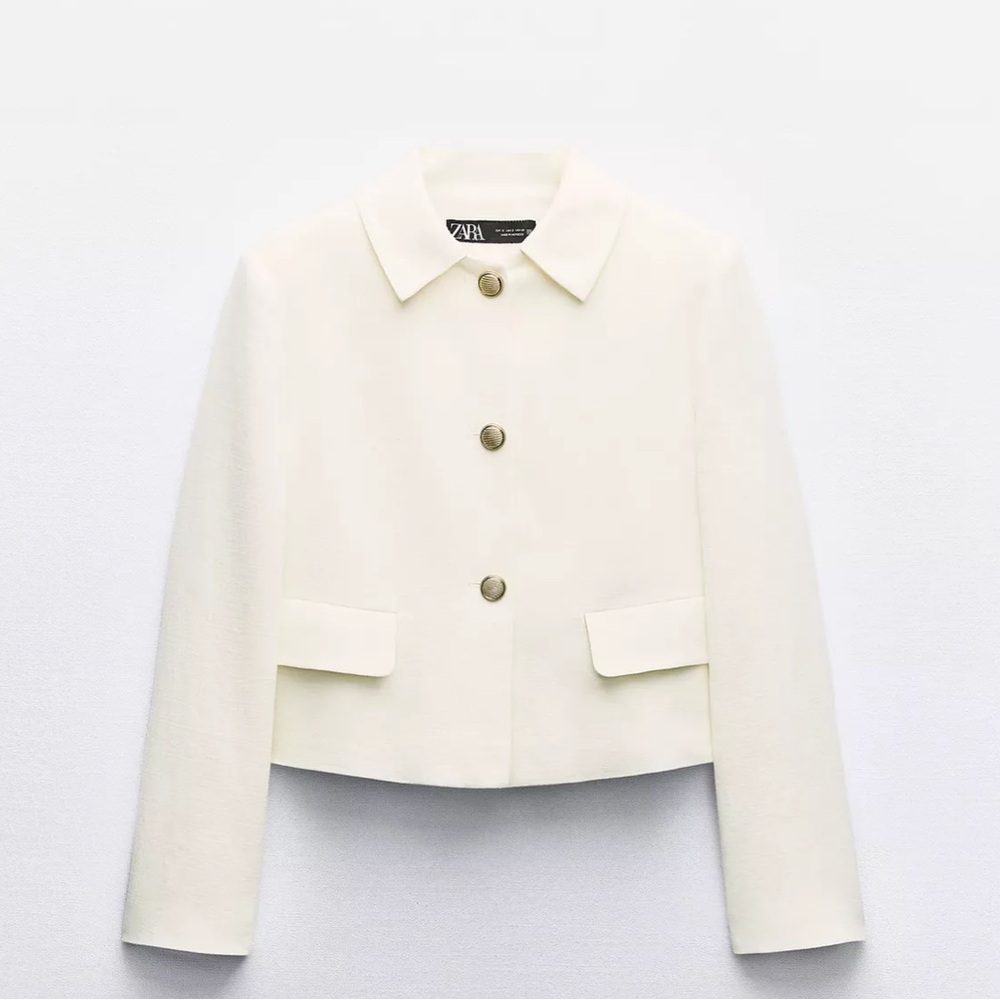 Zara Women's Cream Blazer- NEVER WORN